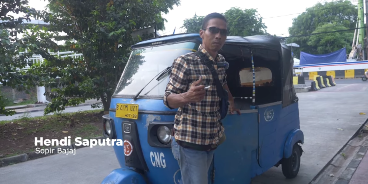 Pendapatan Supir Bajaj Sehari Melebihi Gaji PNS Dalam Sebulan?!