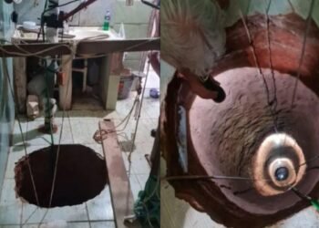 Pria Gali Lubang 40 Meter