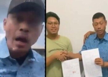 Supir Taksi Ludahi Pengemudi