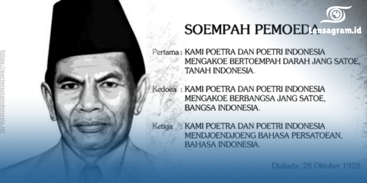 gambar isi sumpah pemuda yang telah diresmikan