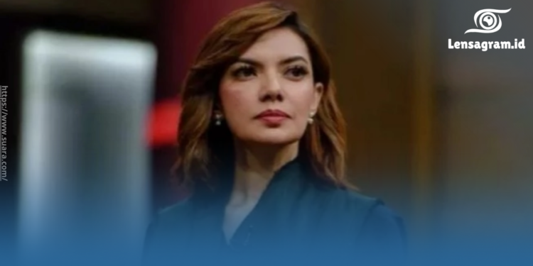 gambar najwa shihab, menjadi sorotan publik yang menyebutkan pak jokowi "numpang"