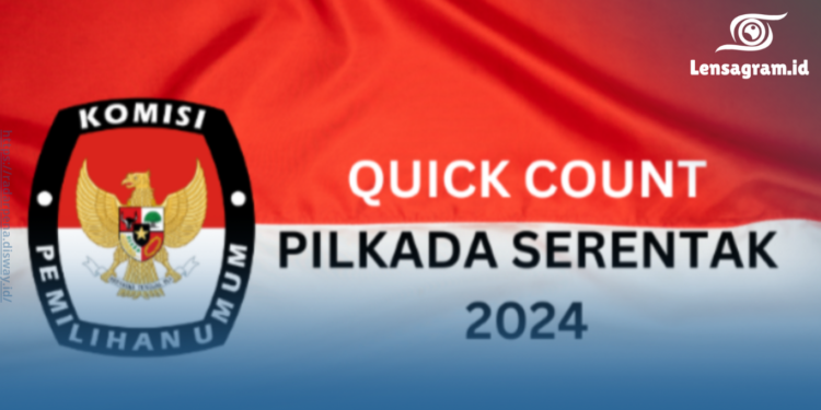 gambar perhitungan suara secara quick count pada pilkada serentak