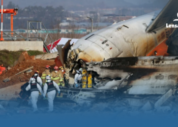 gambar Pesawat Jeju Air Jatuh di Bandara Muan, Tewaskan 179 Orang