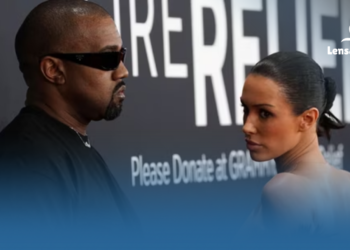 gambar Kanye West dan Bianca Censori Mencuri Perhatian di Grammy Awards 2025, Hanya Tampil 5 Detik di Karpet Merah