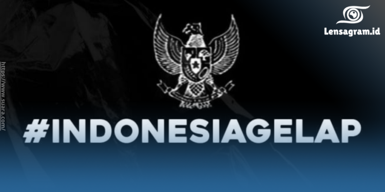 gambar #IndonesiaGelap Trending di X, Warganet Soroti Kebijakan Pemerintahan Prabowo-Gibran