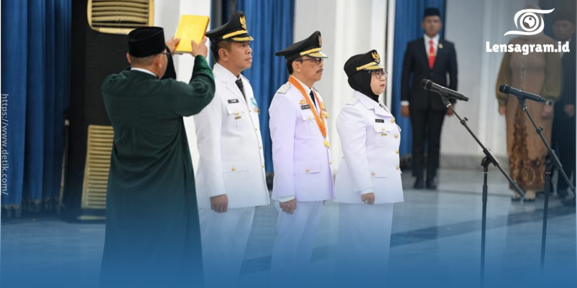gambar Bupati Tegal Terpilih Ischak Maulana Rohman Dilantik Presiden Prabowo di Istana Negara