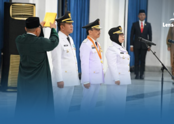 gambar Bupati Tegal Terpilih Ischak Maulana Rohman Dilantik Presiden Prabowo di Istana Negara