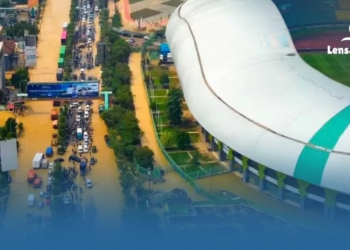 Stadion Patriot Bekasi Terendam Banjir, Laga Persija vs PSIS Ditunda