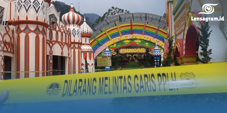 Bangunan Wisata Hibisc Fantasy di Puncak Bogor Dibongkar Paksa Warga